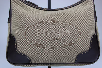 Prada Canvas Mini Hobo Bag