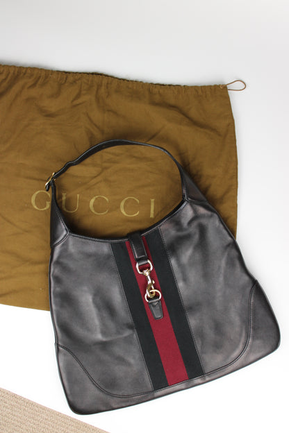 Gucci XL Jackie Leather Hobo Bag