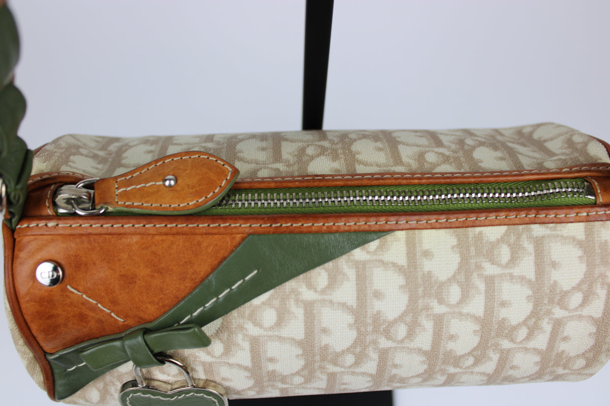 Pre-owned Dior Monogram Romantique Barrel Bag 2007