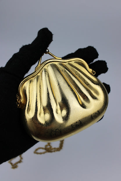 Gucci Monogram Shell Cross Body Micro Bag 1980s