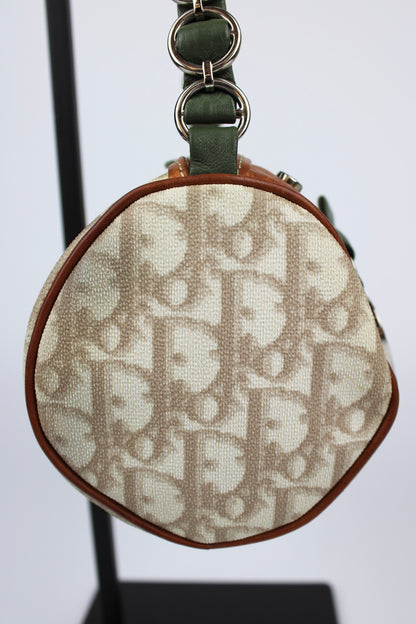 Pre-owned Dior Monogram Romantique Barrel Bag 2007