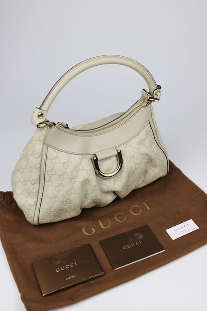 Gucci Monogram Abbey Leather Bag