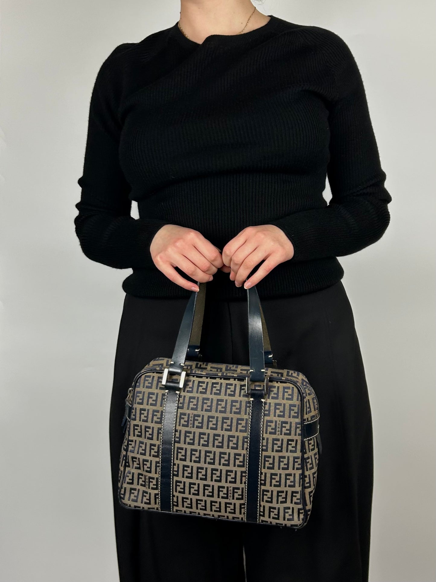 Fendi Zucchino Handbag 1990s