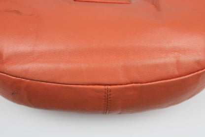 Fendi Leather Croissant Baguette Bag Coral