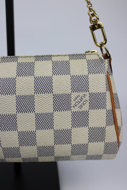 Louis Vuitton Damier Azur Eva Pochette Bag 2012