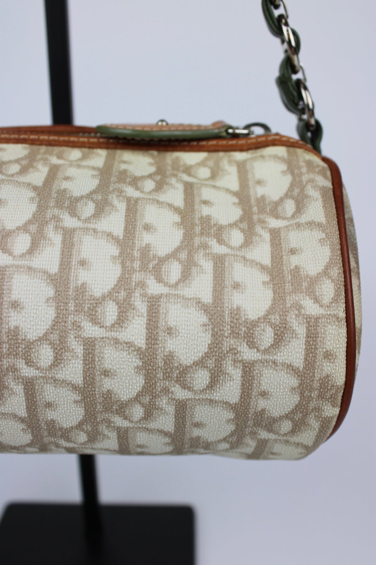 Pre-owned Dior Monogram Romantique Barrel Bag 2007