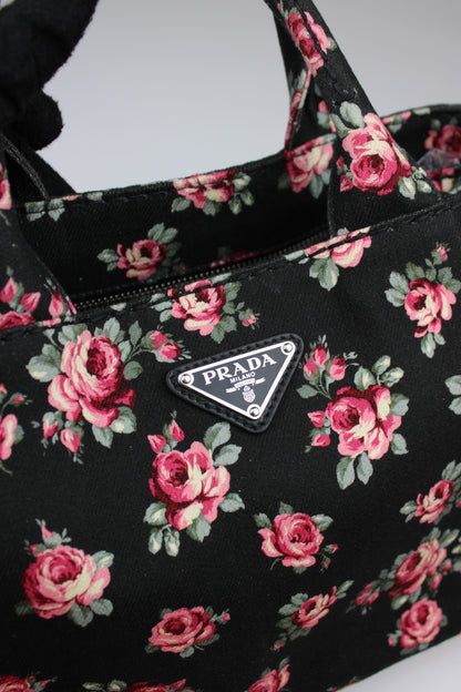 Prada Floral Canapa Bag