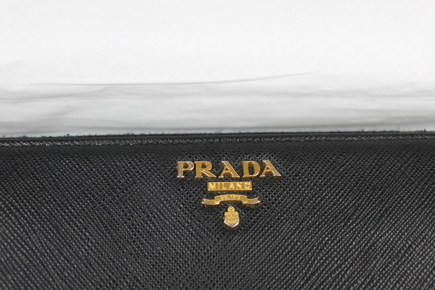 Prada Saffiano Leather Zip Around Long Wallet 2017 (With Receipt)
