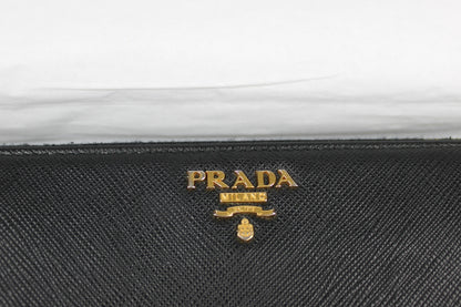 Prada Saffiano Leather Zip Around Long Wallet 2017 (With Receipt)