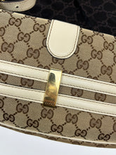 Load image into Gallery viewer, Gucci Monogram Horsebit Shoulder Bag
