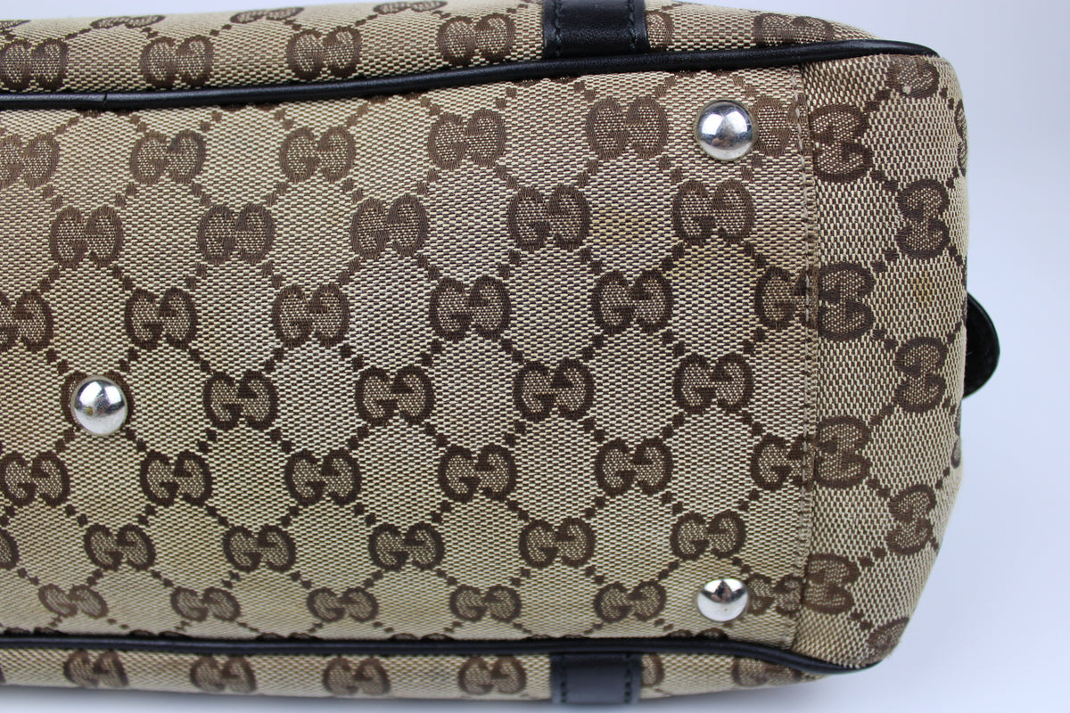 Pre-owned Gucci Monogram Interlocking GG Twins Shoulder Bag