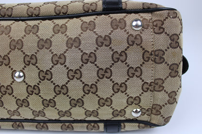 Pre-owned Gucci Monogram Interlocking GG Twins Shoulder Bag