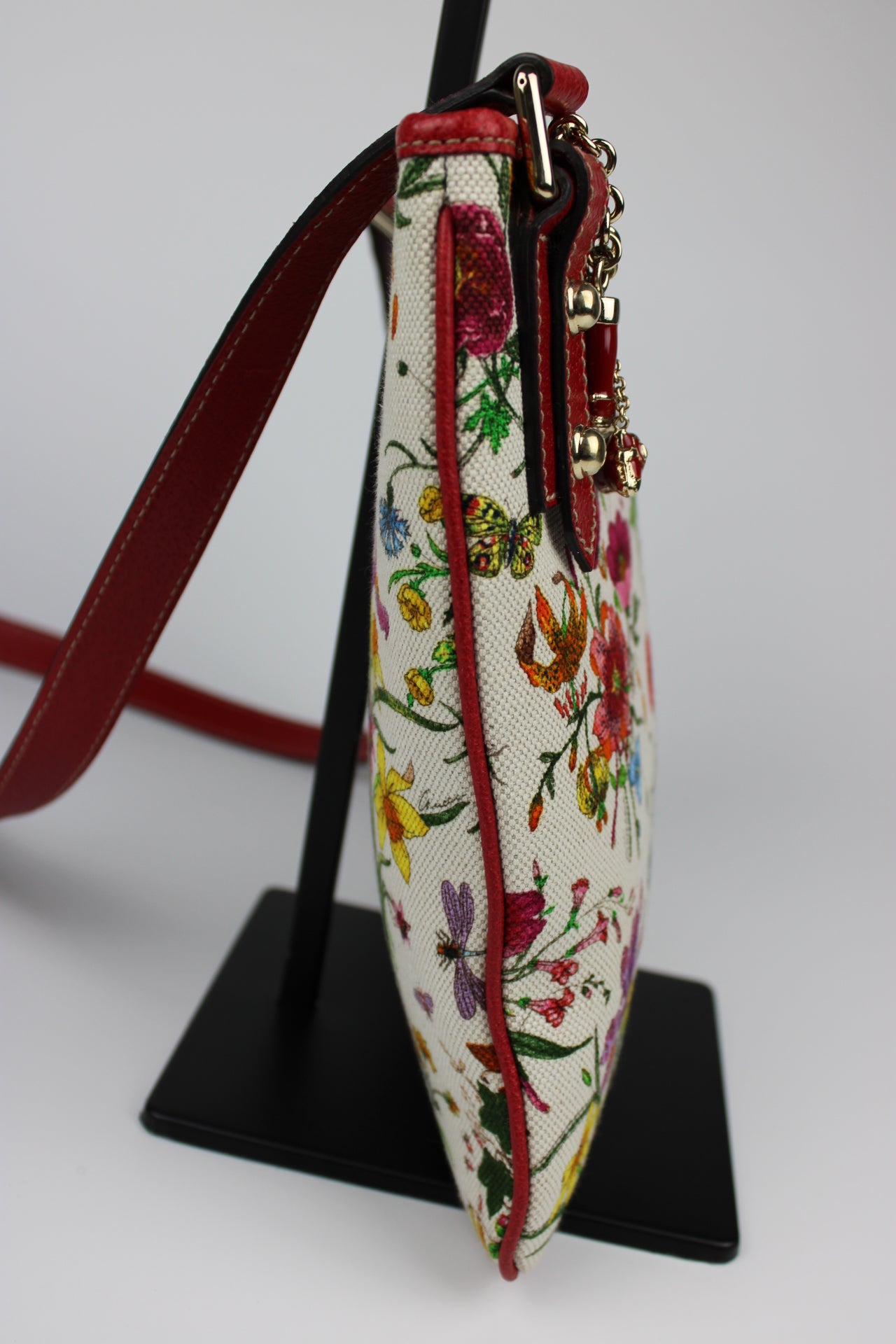 Gucci Floral Charm Cross Body Bag