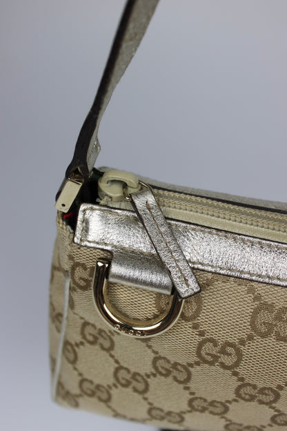 Gucci Monogram D-Ring Pochette Bag