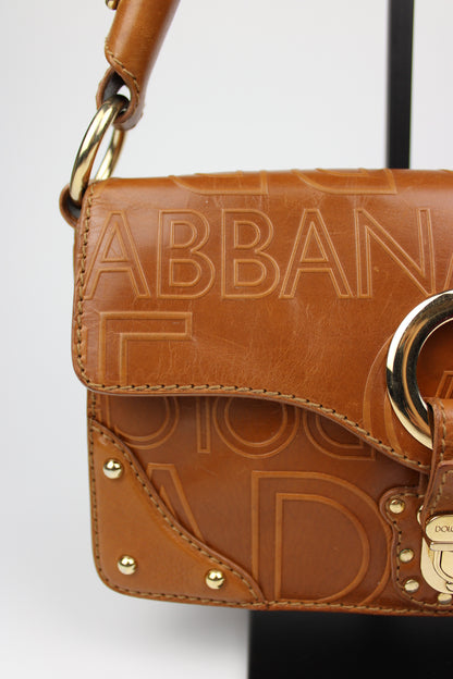 Dolce & Gabbana Leather Baguette Shoulder Bag