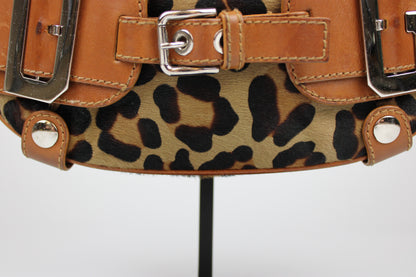 Dolce & Gabbana Pony Hair Leopard Print Bag