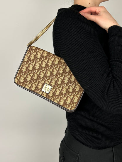 Dior Monogram Shoulder Bag 1980s