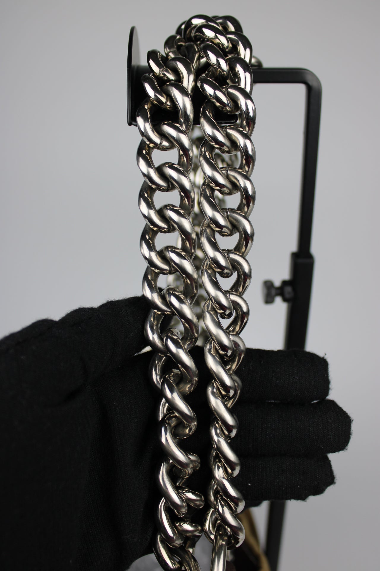 Prada Nylon Chain Strap Hobo Bag