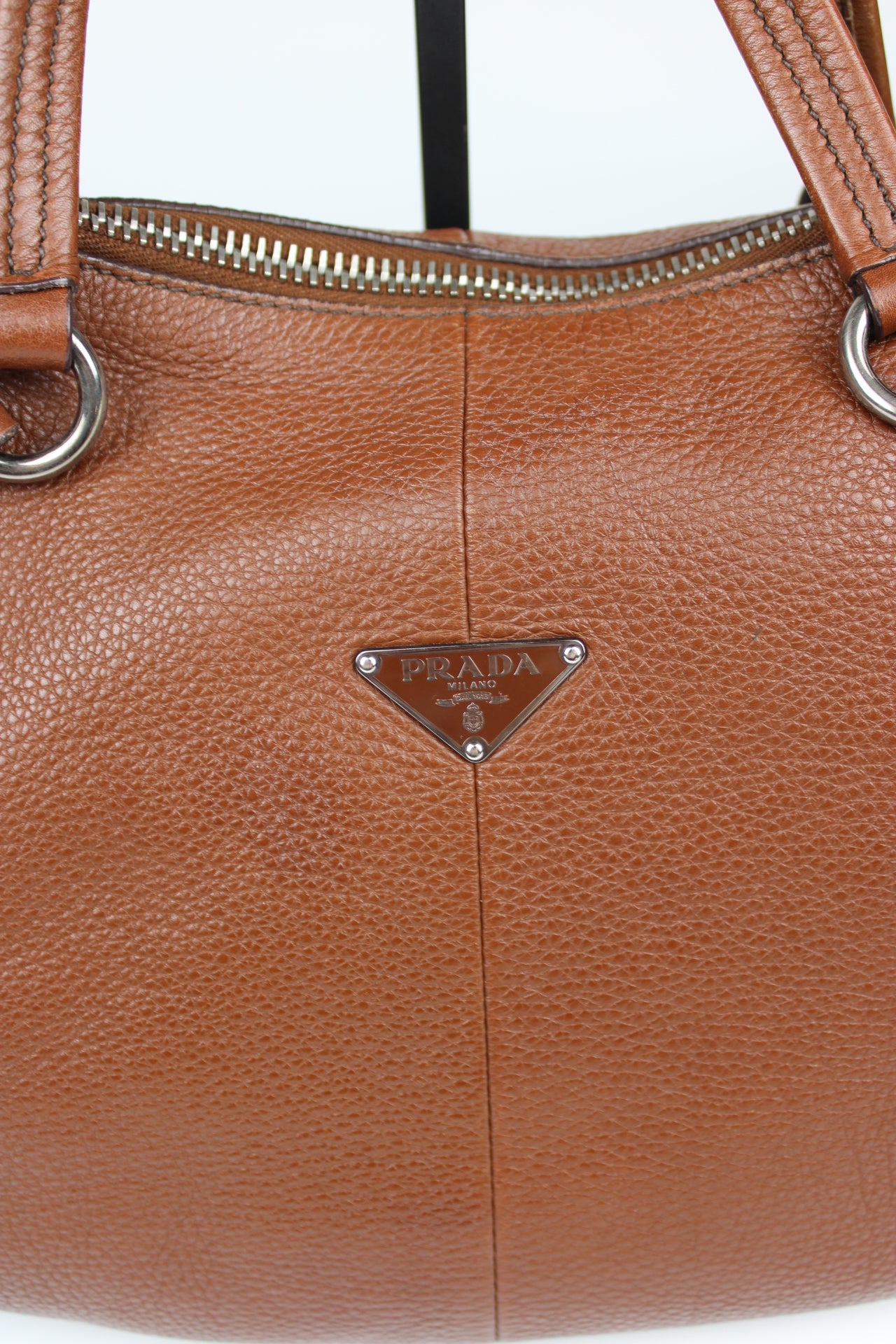 Prada Vit Daino Leather Two Way Bag