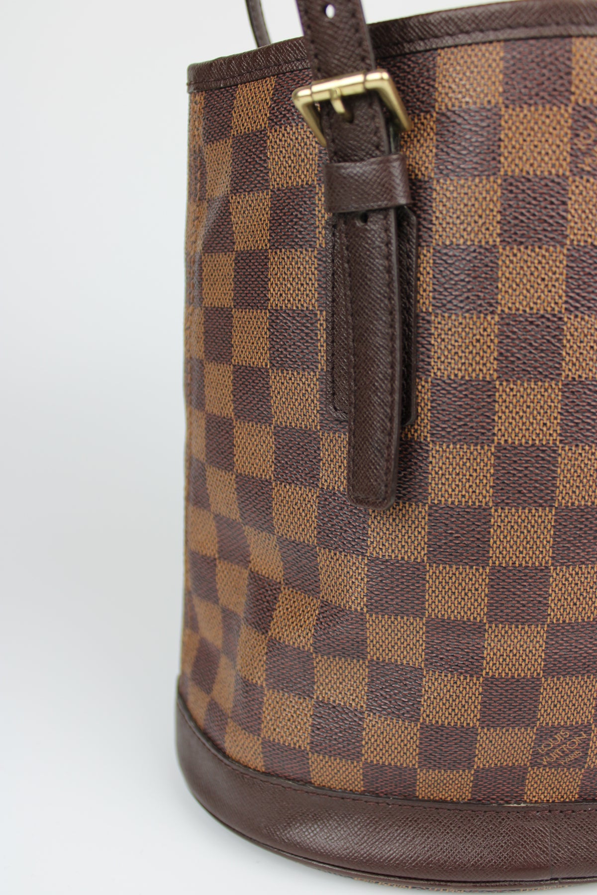 Pre-owned Louis Vuitton Damier Ebene Bucket Bag 1998