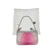 Load image into Gallery viewer, Fendi Zucchino Pochette Charm Strap Pink Bag
