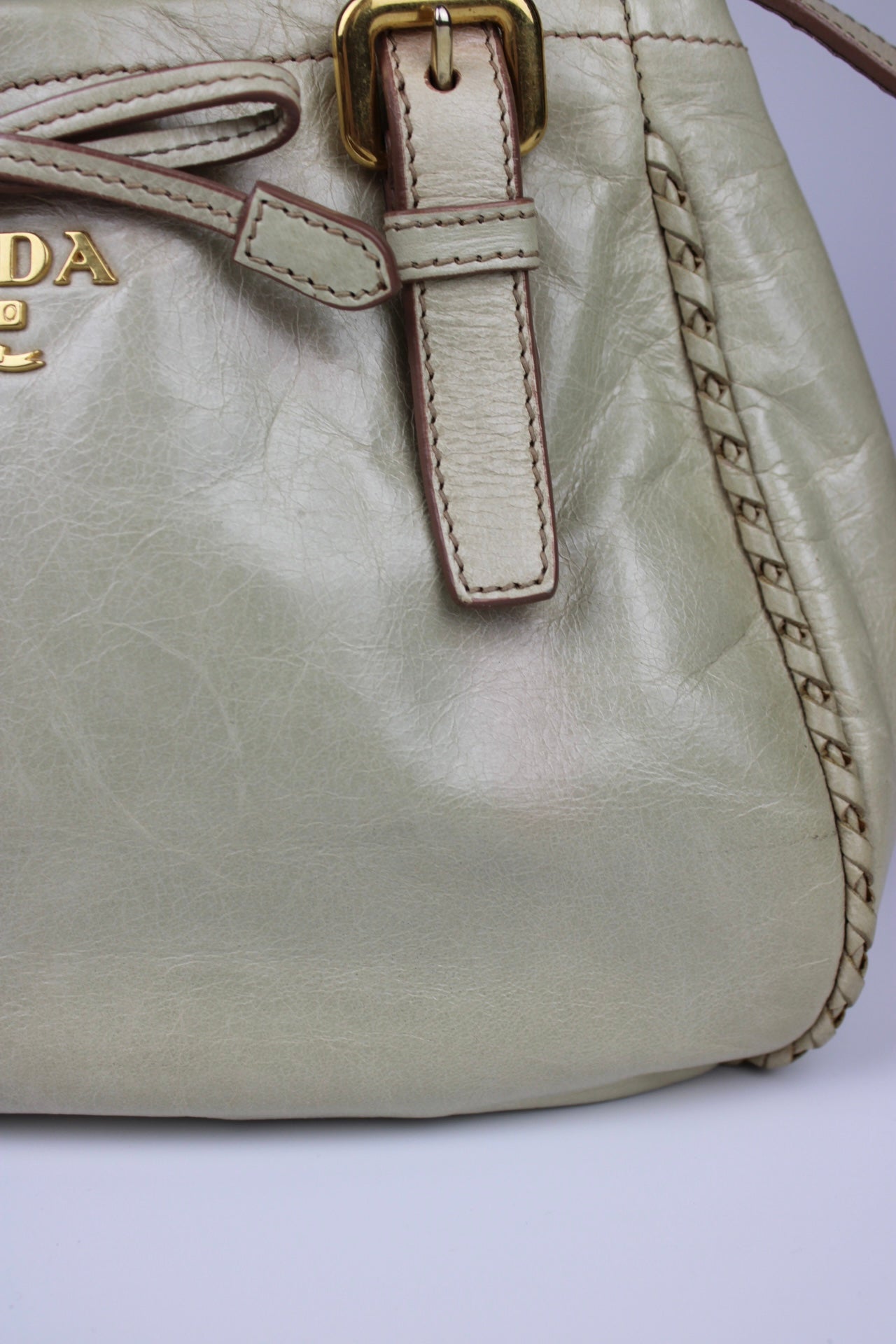Prada Vitello Shine 2-Way Bow Bag