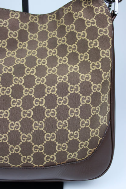 Gucci Monogram Bamboo Shoulder Bag