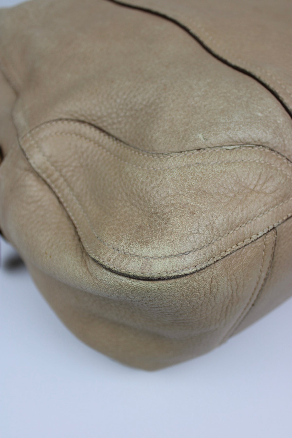 Pre-owned Prada Cervo Leather Hobo Bag