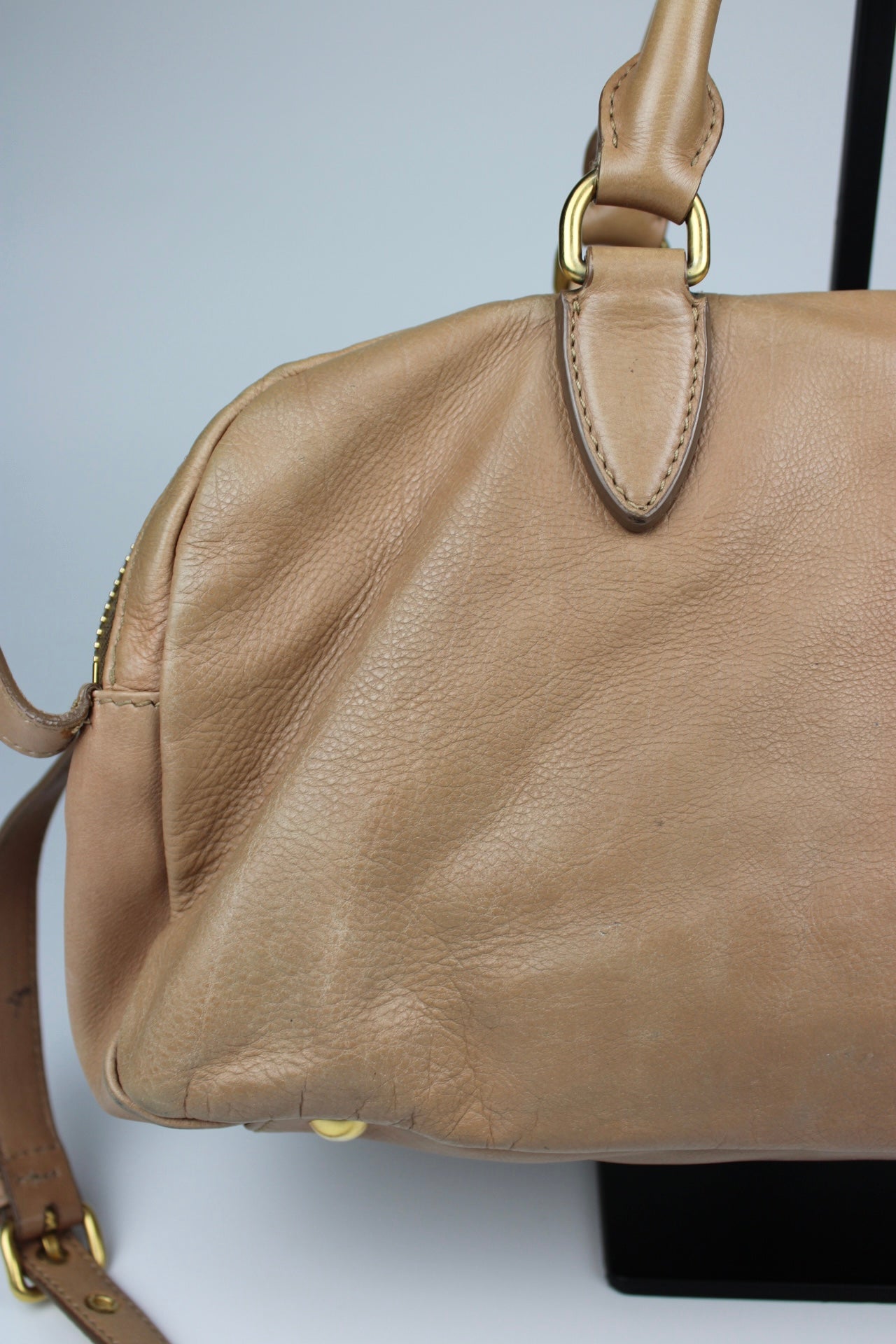 Miu Miu Leather Hobo Bag