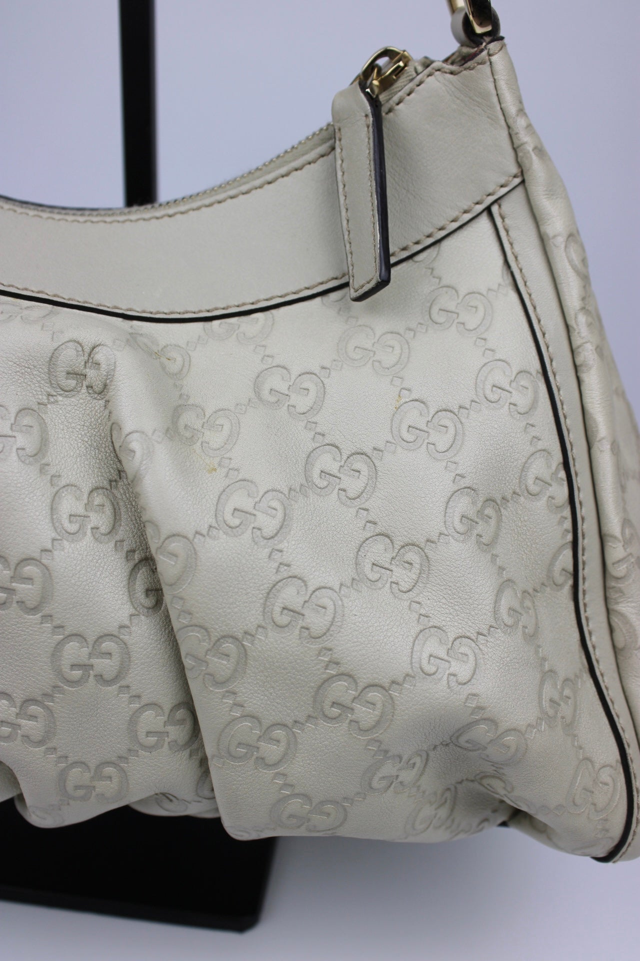 Gucci Monogram Abbey Leather Bag