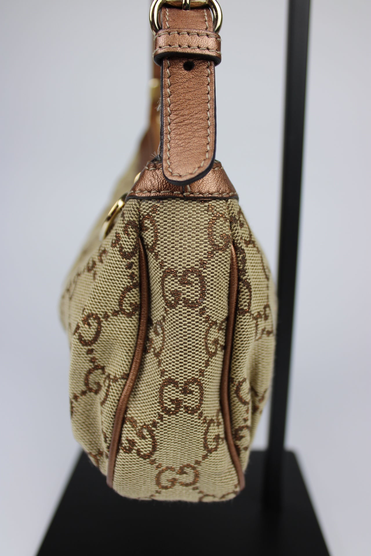 Gucci Monogram Pleated Charmy Pochette