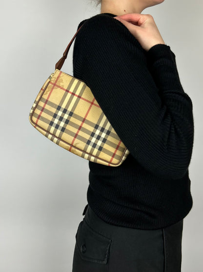 Burberry Haymarket Check Pochette Bag 2003