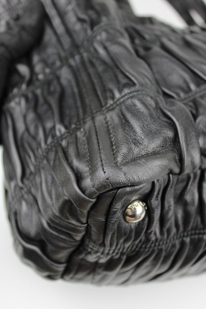 Prada Gaufre Nappa Leather Hobo Tote Bag