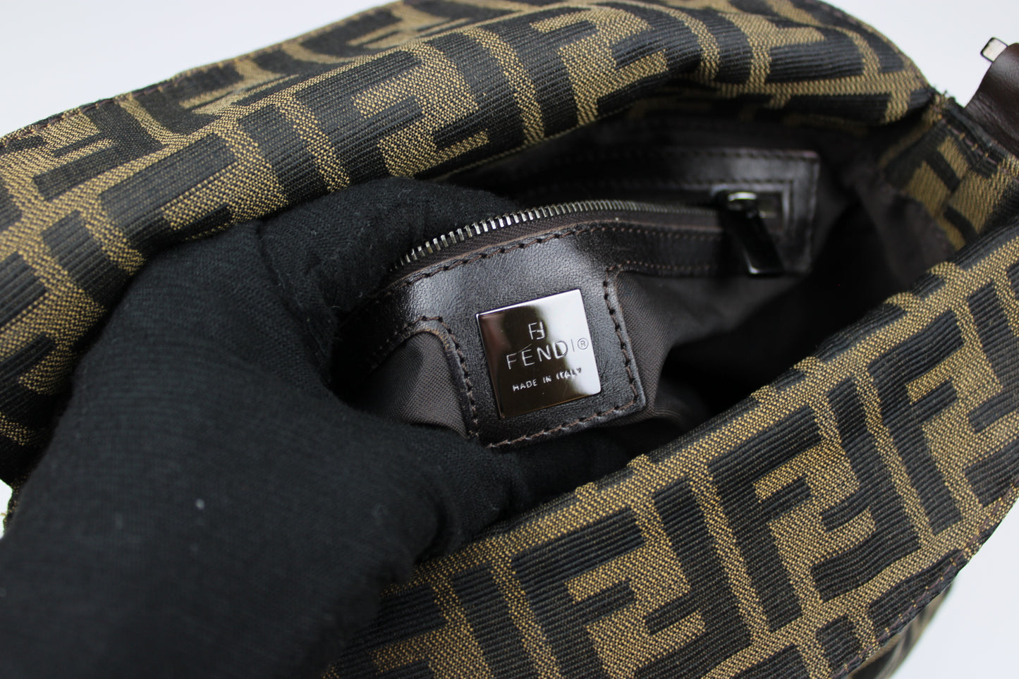 Fendi Zucca Baguette Bag