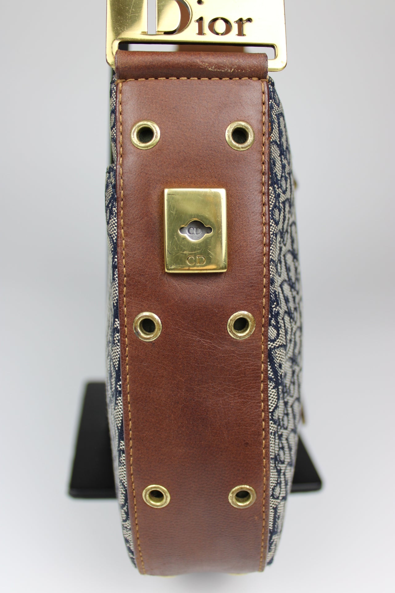 Dior Monogram Columbus Hobo Bag 2002