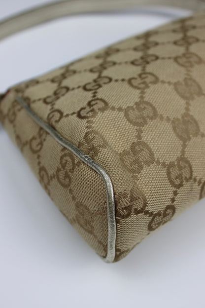 Gucci Monogram D-Ring Pochette Bag