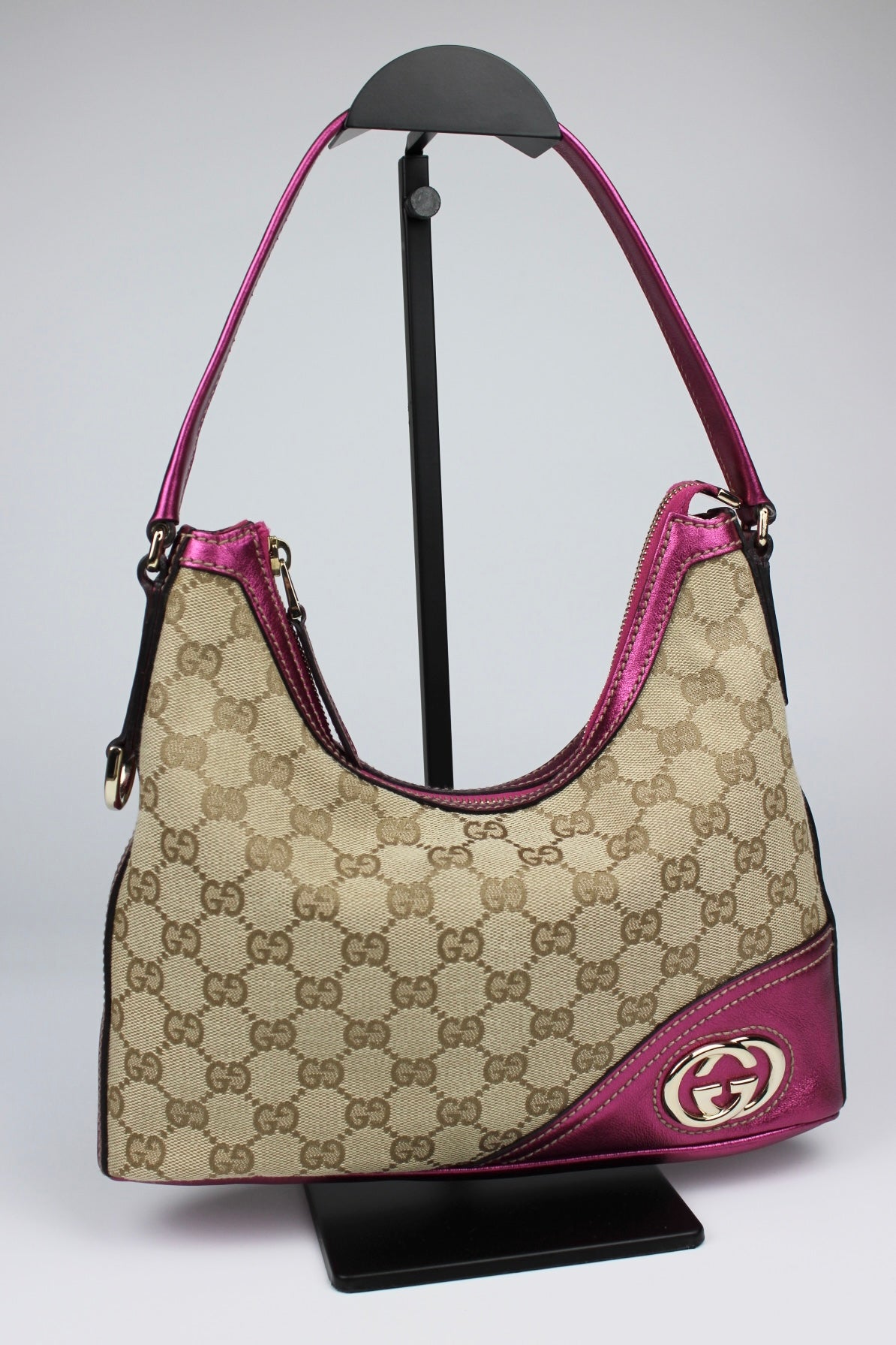 Gucci Monogram Britt Hobo Bag