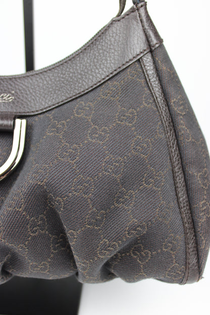 Gucci Monogram Abbey Denim Bag