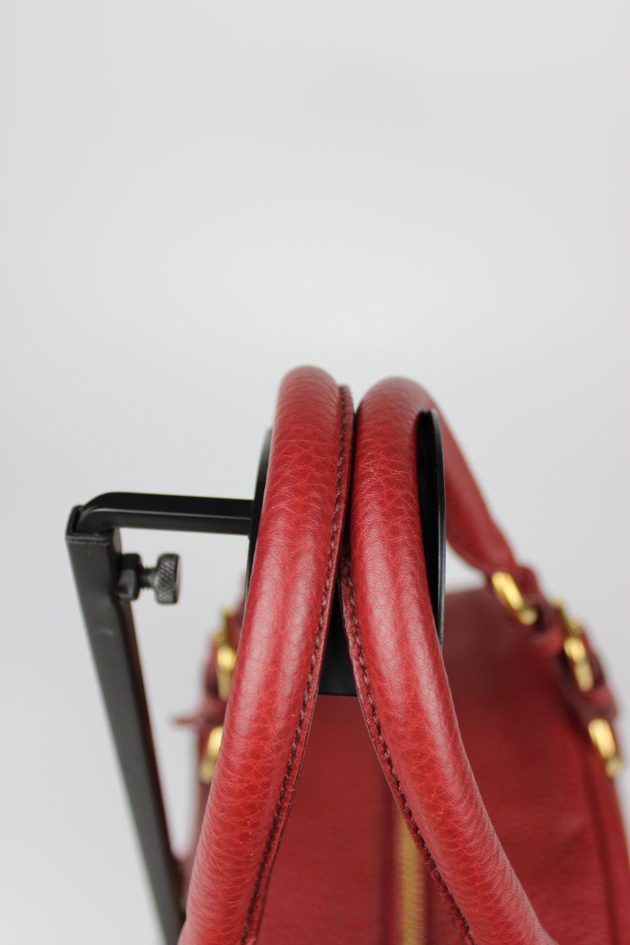 Prada Vit Daino Bauletto Leather Bag