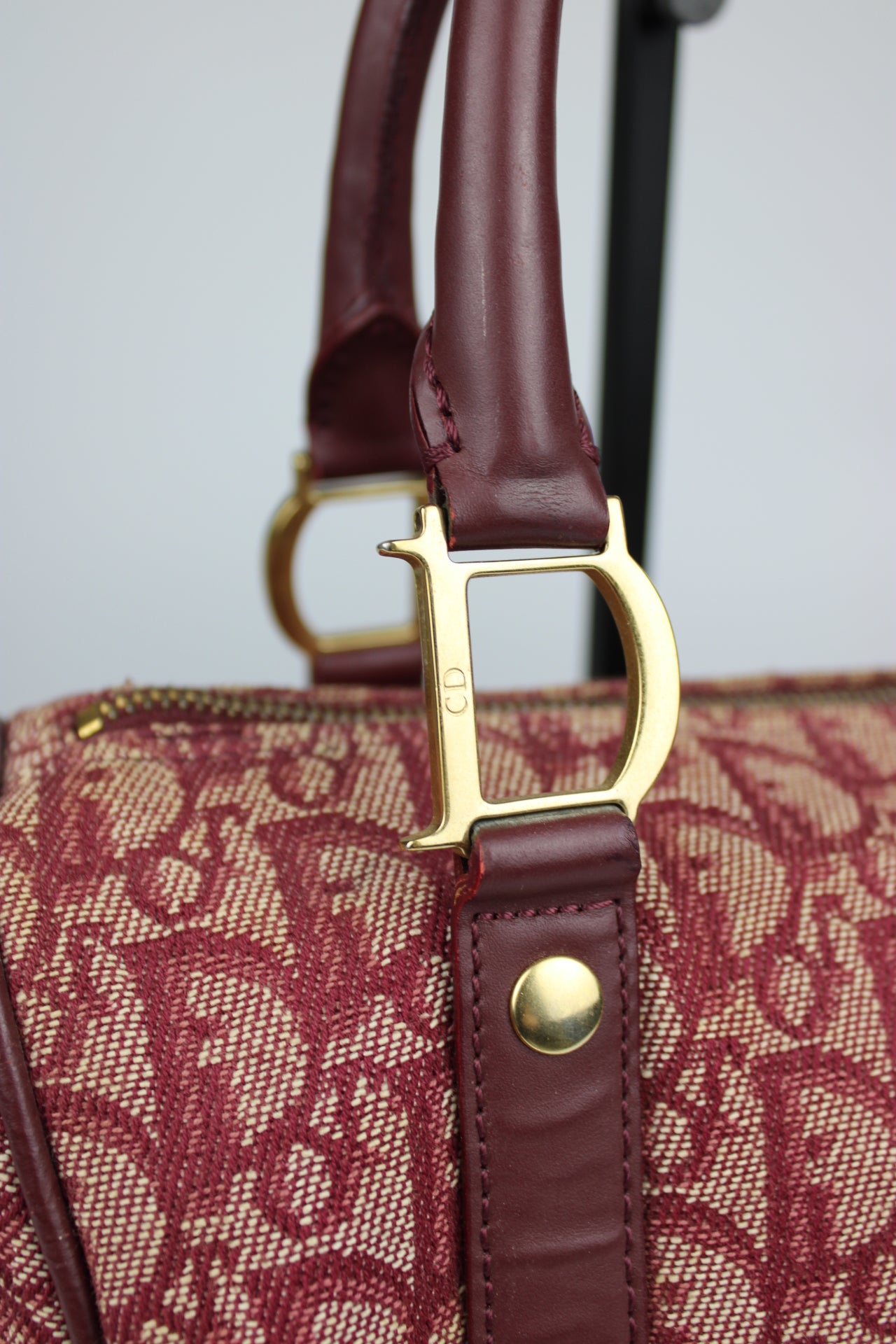 Dior Monogram Trotter Boston Bag 2004
