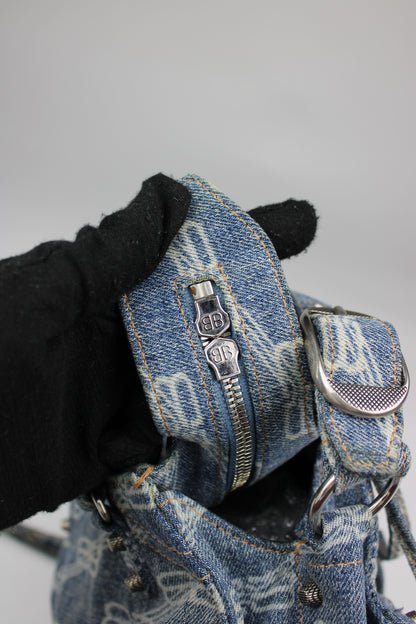 Balenciaga Denim Neo Cagole XS City Bag