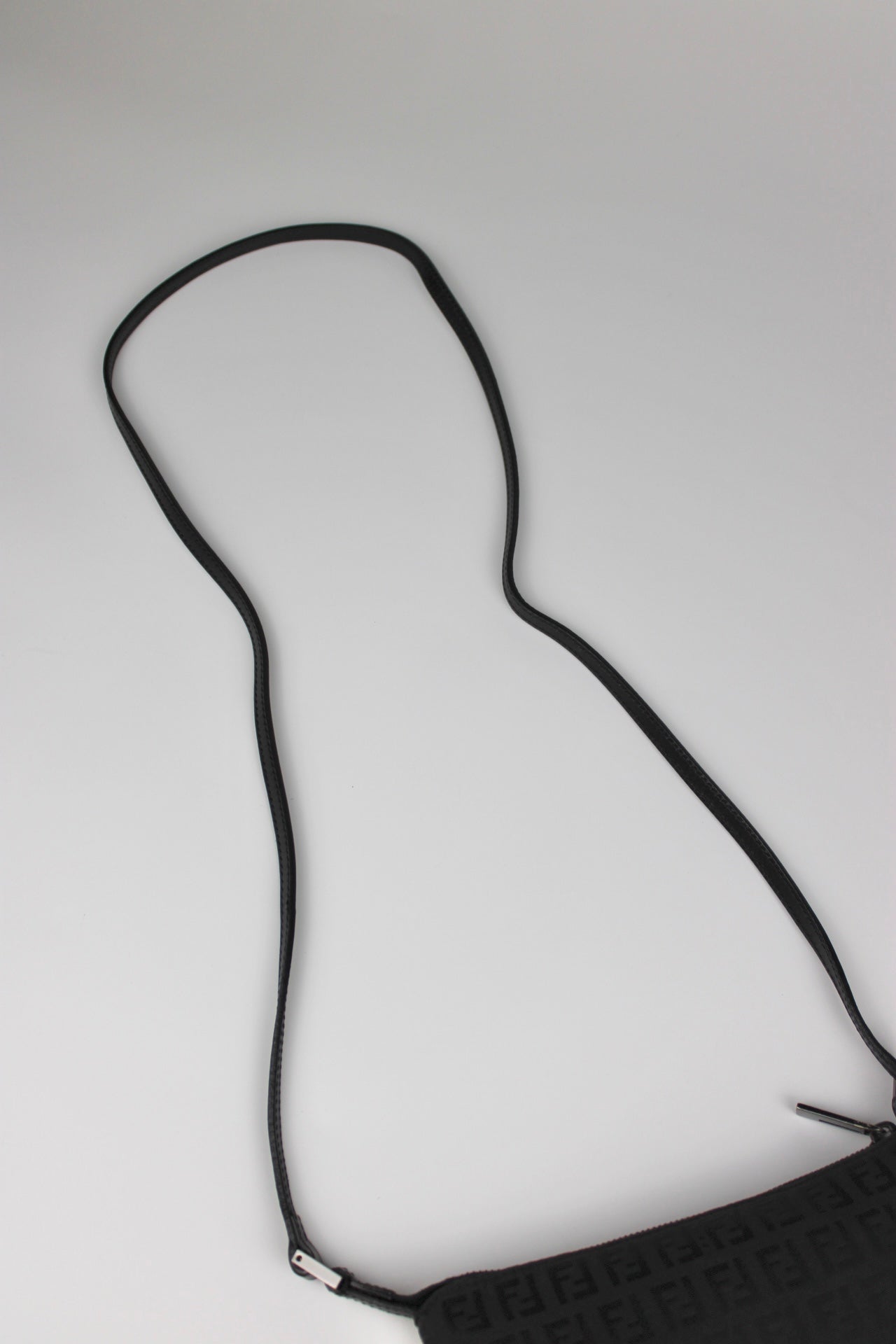 Fendi Zucchino Black Cross Body Bag
