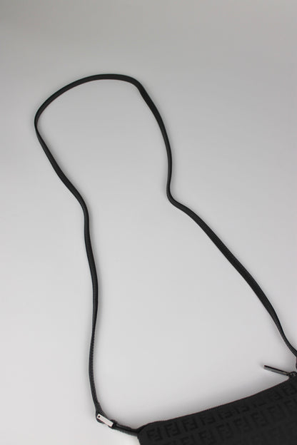Fendi Zucchino Black Cross Body Bag