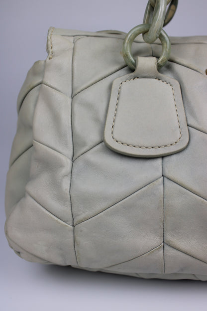 Miu Miu Leather Marbled Strap Shoulder Bag