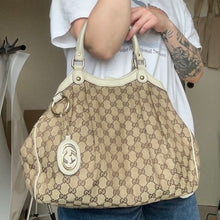 Load image into Gallery viewer, Gucci Monogram Sukey Hobo Tote Bag
