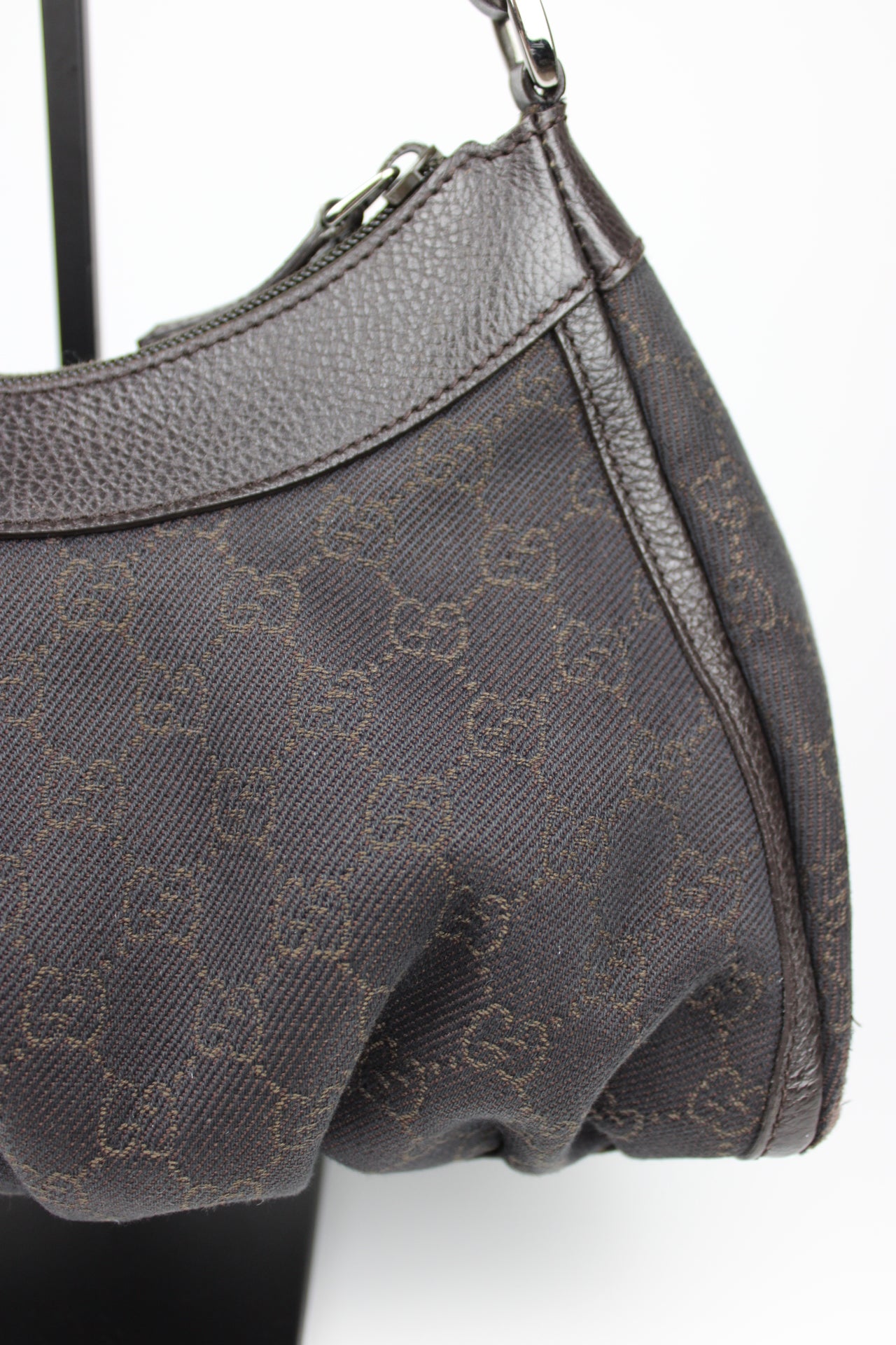 Gucci Monogram Abbey Denim Bag