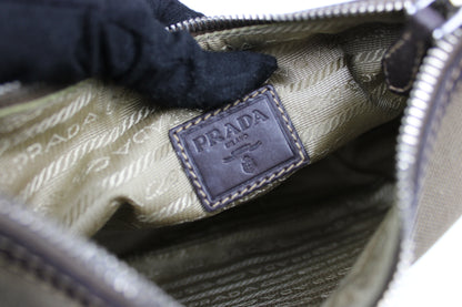 Prada Canvas Mini Hobo Bag