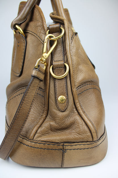 Prada Cervo Bowling Hobo 2-Way Bag