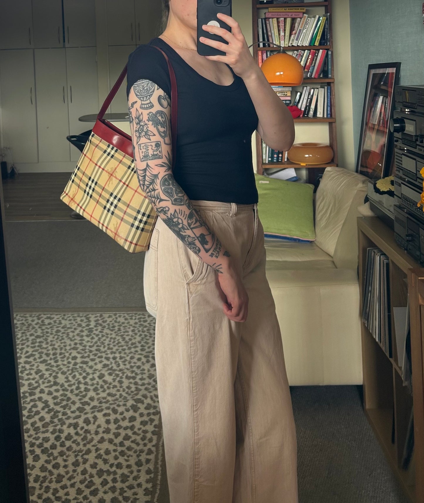 Burberry Haymarket Shoulder Bag 2003
