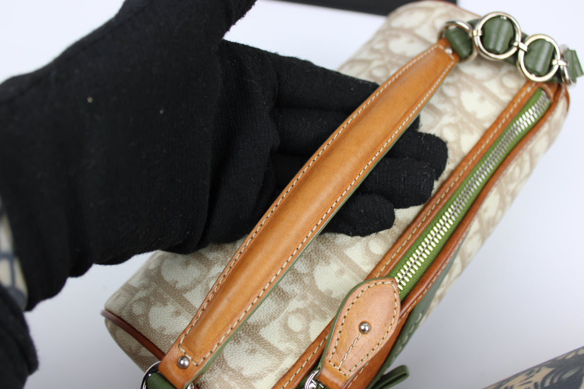 Pre-owned Dior Monogram Romantique Barrel Bag 2007